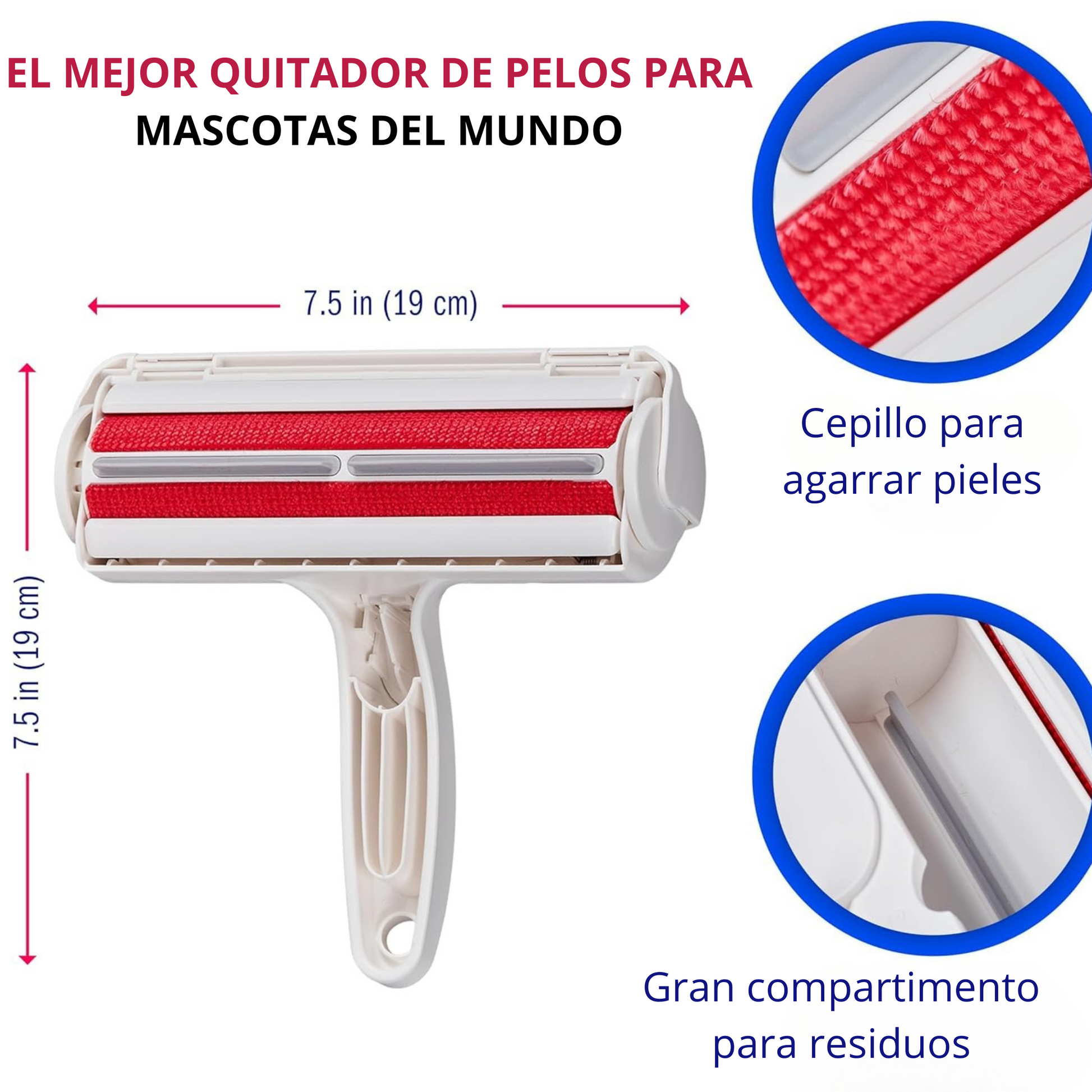 Rodillo quitapelusas reutilizable y quitapelusas